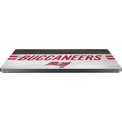 NFL Tampa Bay Buccaneers White Striped Surface Laptop 7 15in Skin