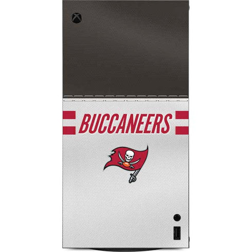 NFL Tampa Bay Buccaneers White Striped XBox Series X Digital Edition Console Skin