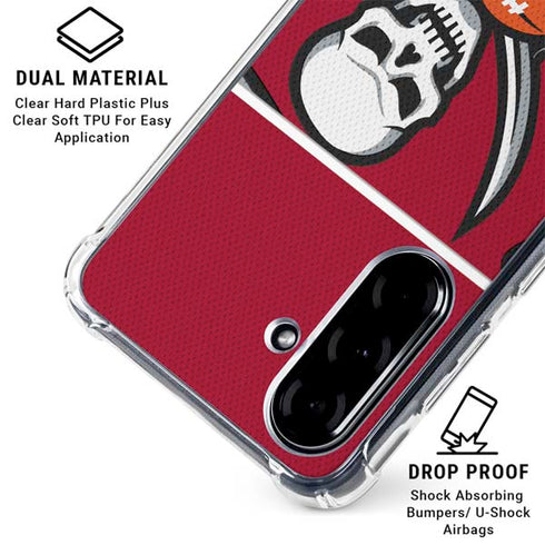 NFL Tampa Bay Buccaneers Zone Block Galaxy A36 5G Clear Case
