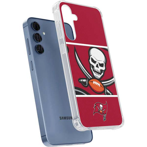 NFL Tampa Bay Buccaneers Zone Block Galaxy A55 5G Clear Case