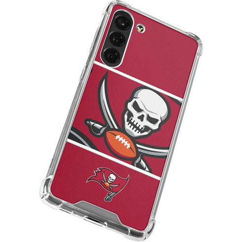 NFL Tampa Bay Buccaneers Zone Block Galaxy S24 FE Clear Case