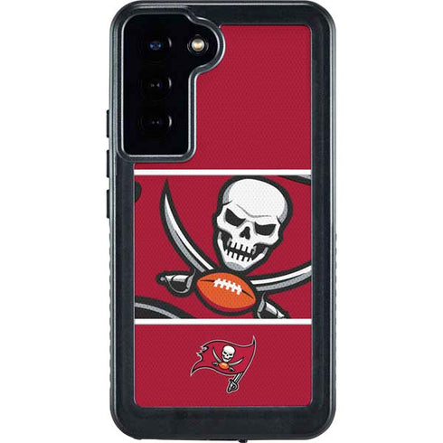 NFL Tampa Bay Buccaneers Zone Block Galaxy S24 Plus Waterproof Case