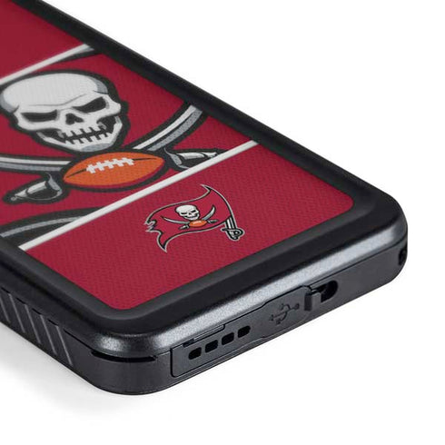 NFL Tampa Bay Buccaneers Zone Block Galaxy S24 Plus Waterproof Case
