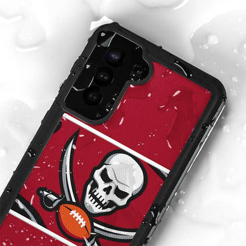 NFL Tampa Bay Buccaneers Zone Block Galaxy S24 Plus Waterproof Case