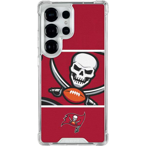 NFL Tampa Bay Buccaneers Zone Block Galaxy S25 Ultra Clear Case