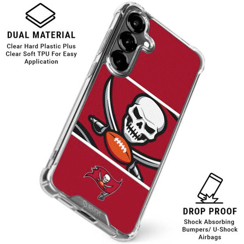 NFL Tampa Bay Buccaneers Zone Block Galaxy S26 Clear Case