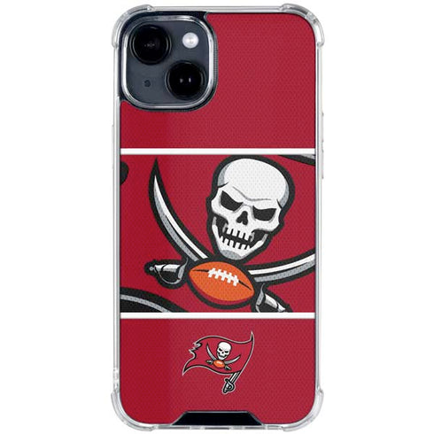 NFL Tampa Bay Buccaneers Zone Block iPhone 15 Clear Case