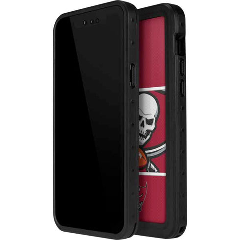 NFL Tampa Bay Buccaneers Zone Block iPhone 15 Pro Waterproof Case