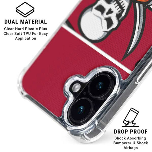 NFL Tampa Bay Buccaneers Zone Block iPhone 16 MagSafe Case