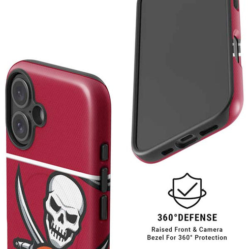NFL Tampa Bay Buccaneers Zone Block iPhone 16 Plus Magsafe Impact Case