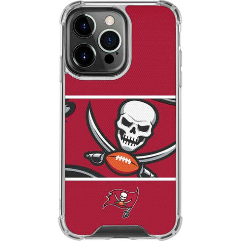 NFL Tampa Bay Buccaneers Zone Block iPhone 16 Pro Clear Case