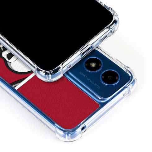 NFL Tampa Bay Buccaneers Zone Block Moto G 5G (2024) Clear Case