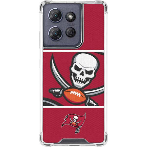 NFL Tampa Bay Buccaneers Zone Block Moto G Play 5G (2025) Clear Case