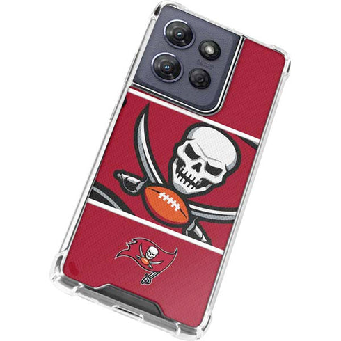 NFL Tampa Bay Buccaneers Zone Block Moto G Play 5G (2025) Clear Case