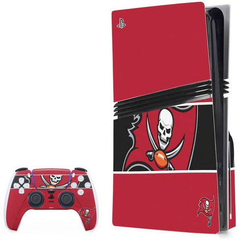 NFL Tampa Bay Buccaneers Zone Block PS5 Pro Disk Bundle Skin