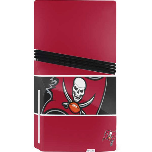 NFL Tampa Bay Buccaneers Zone Block PS5 Pro Disk Console Skin