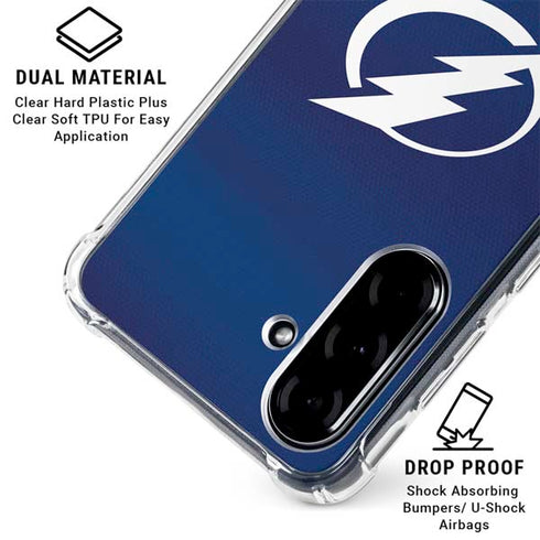 NHL Tampa Bay Lightning Alternate Jersey Galaxy A36 5G Clear Case
