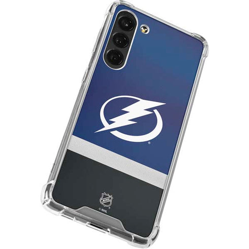 NHL Tampa Bay Lightning Alternate Jersey Galaxy S24 FE Clear Case