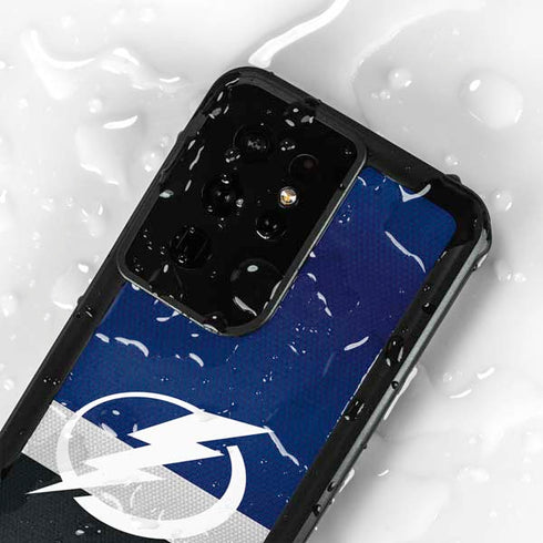 NHL Tampa Bay Lightning Alternate Jersey Galaxy S24 Ultra Waterproof Case