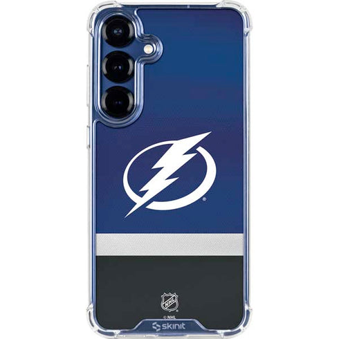 NHL Tampa Bay Lightning Alternate Jersey Galaxy S25 Plus Clear Case