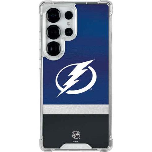 NHL Tampa Bay Lightning Alternate Jersey Galaxy S25 Ultra Clear Case