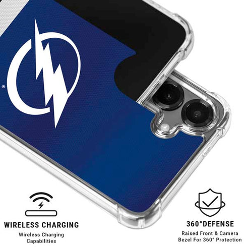 NHL Tampa Bay Lightning Alternate Jersey Galaxy S26 Clear Case