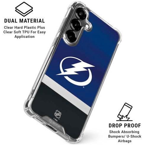 NHL Tampa Bay Lightning Alternate Jersey Galaxy S26 Plus Clear Case