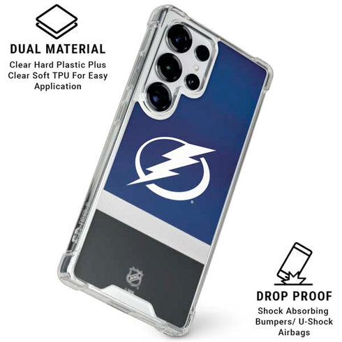 NHL Tampa Bay Lightning Alternate Jersey Galaxy S26 Ultra Clear Case