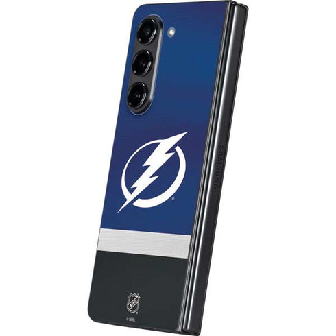 NHL Tampa Bay Lightning Alternate Jersey Galaxy Z Fold5 5G Skin
