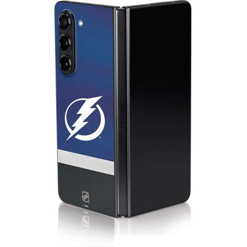 NHL Tampa Bay Lightning Alternate Jersey Galaxy Z Fold5 5G Skin