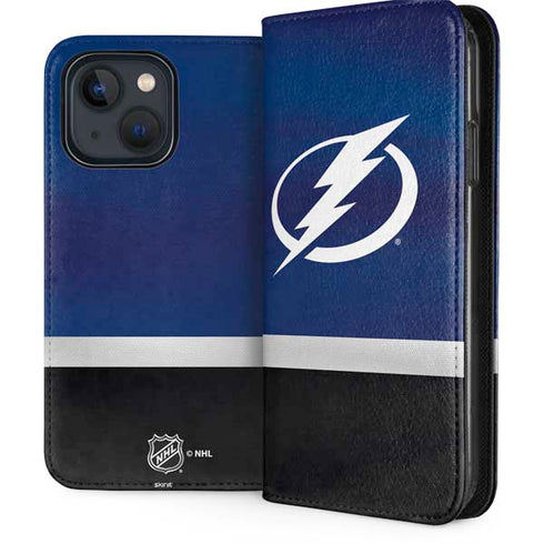 NHL Tampa Bay Lightning Alternate Jersey iPhone 15 Folio Case