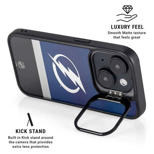 NHL Tampa Bay Lightning Alternate Jersey iPhone 15 Plus Kickstand Case