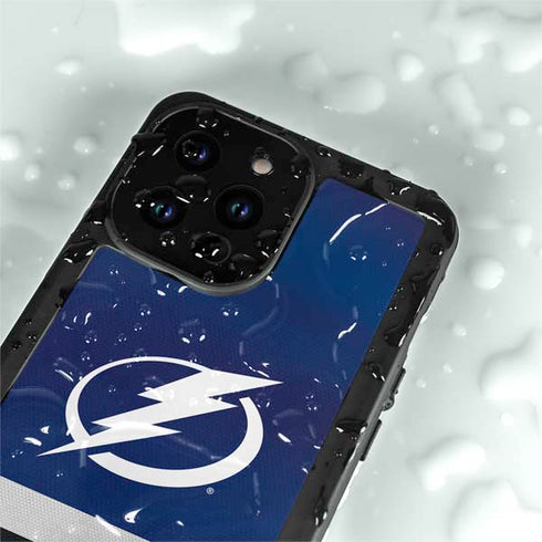 NHL Tampa Bay Lightning Alternate Jersey iPhone 15 Pro Waterproof Case