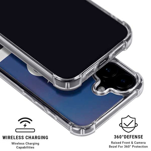 NHL Tampa Bay Lightning Alternate Jersey iPhone 16 Plus Clear Case