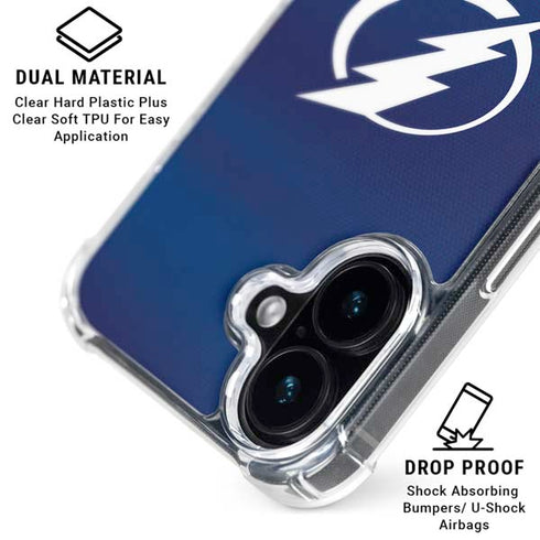 NHL Tampa Bay Lightning Alternate Jersey iPhone 16 Plus MagSafe Case