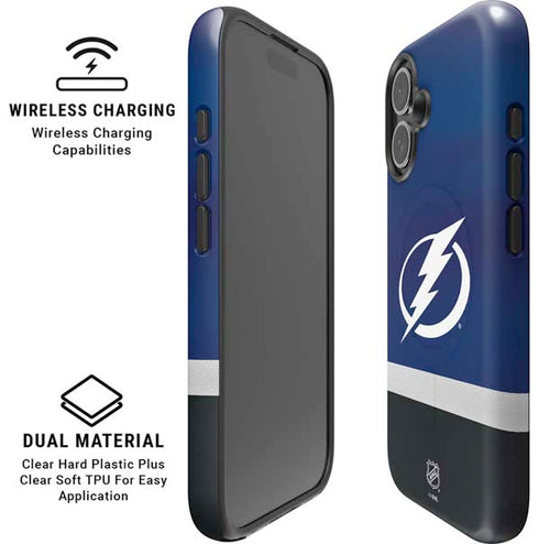 NHL Tampa Bay Lightning Alternate Jersey iPhone 16 Plus Magsafe Impact Case