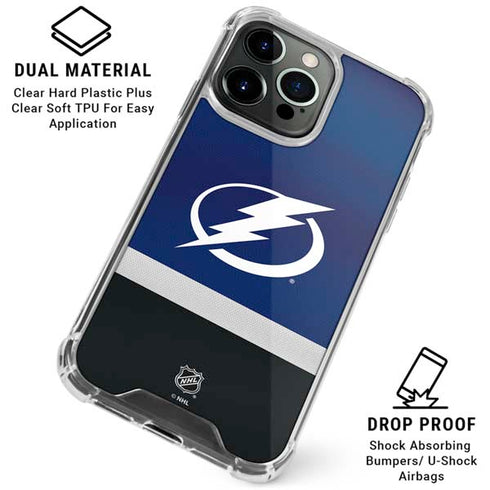 NHL Tampa Bay Lightning Alternate Jersey iPhone 16 Pro Clear Case