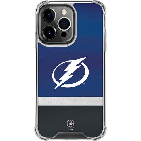NHL Tampa Bay Lightning Alternate Jersey iPhone 16 Pro Max Clear Case