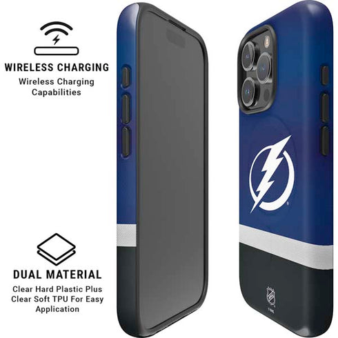NHL Tampa Bay Lightning Alternate Jersey iPhone 16 Pro Max Magsafe Impact Case
