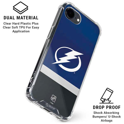 NHL Tampa Bay Lightning Alternate Jersey iPhone 16e Clear Case