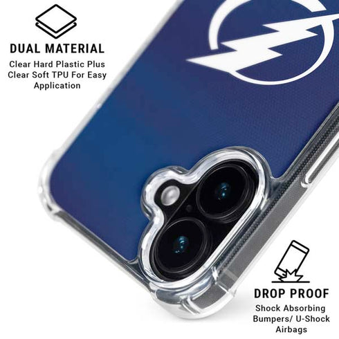 NHL Tampa Bay Lightning Alternate Jersey iPhone 17 Clear Case