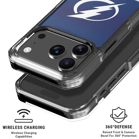 NHL Tampa Bay Lightning Alternate Jersey iPhone 17 Pro Clear Case
