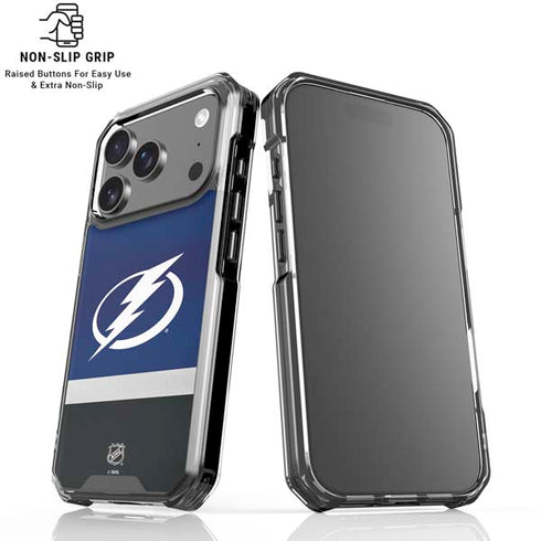 NHL Tampa Bay Lightning Alternate Jersey iPhone 17 Pro Max Clear Case