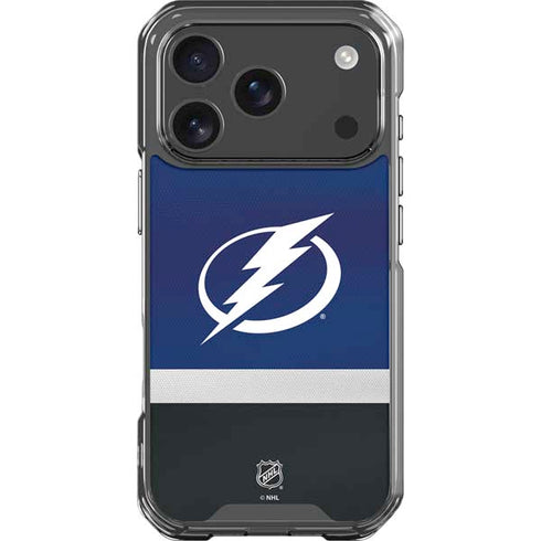 NHL Tampa Bay Lightning Alternate Jersey iPhone 18 Pro Clear Case