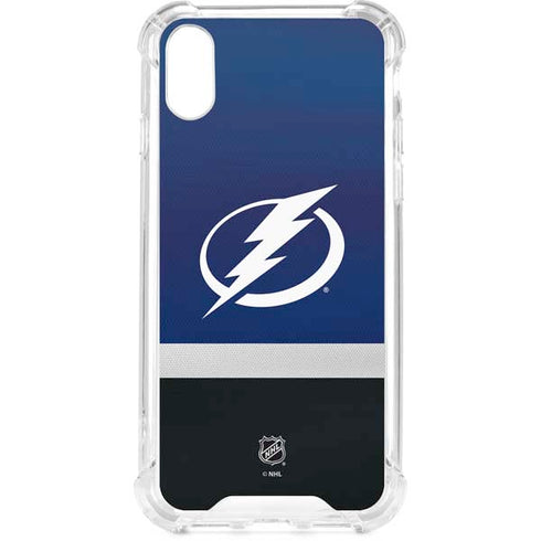 NHL Tampa Bay Lightning Alternate Jersey iPhone XS Clear Case