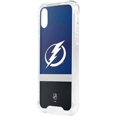 NHL Tampa Bay Lightning Alternate Jersey iPhone XS Clear Case