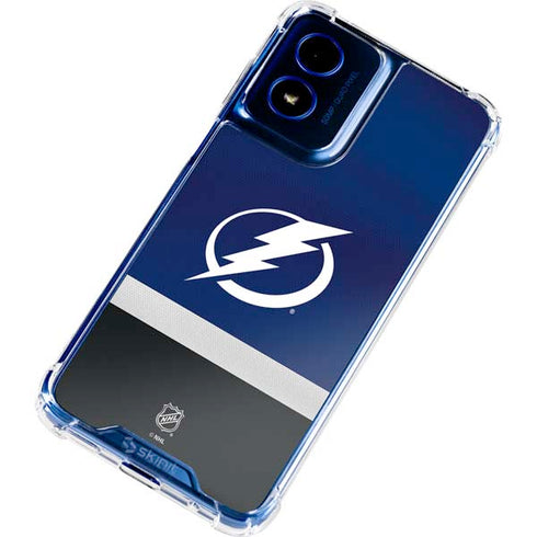NHL Tampa Bay Lightning Alternate Jersey Moto G 5G (2024) Clear Case