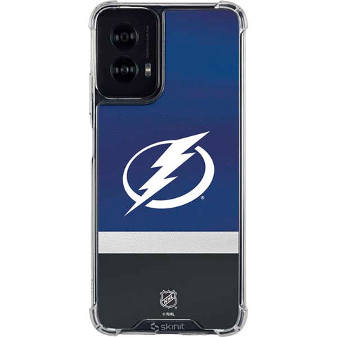 NHL Tampa Bay Lightning Alternate Jersey Moto G Power 5G (2024) Clear Case