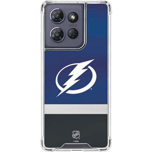 NHL Tampa Bay Lightning Alternate Jersey Moto G Stylus 5G (2025) Clear Case