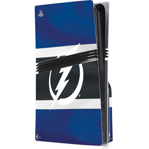 NHL Tampa Bay Lightning Alternate Jersey PS5 Pro Disk Console Skin